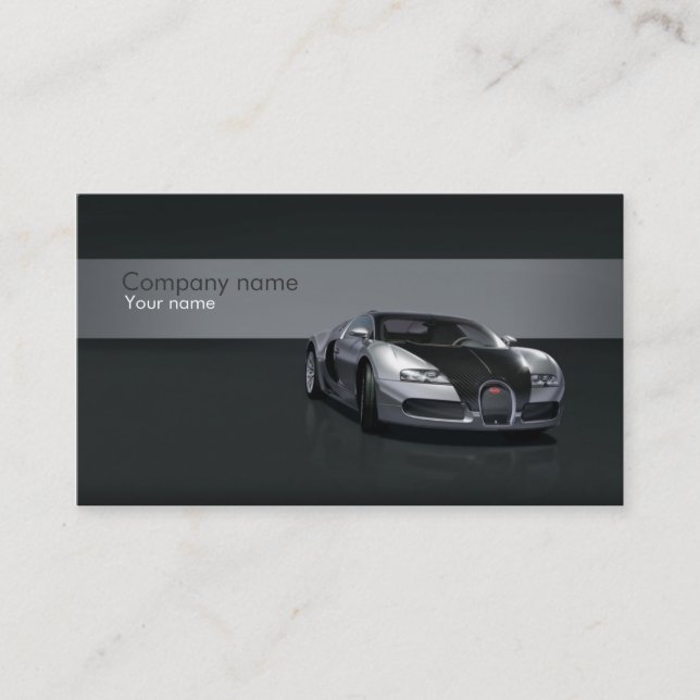 Stylish automotive business card (Front)