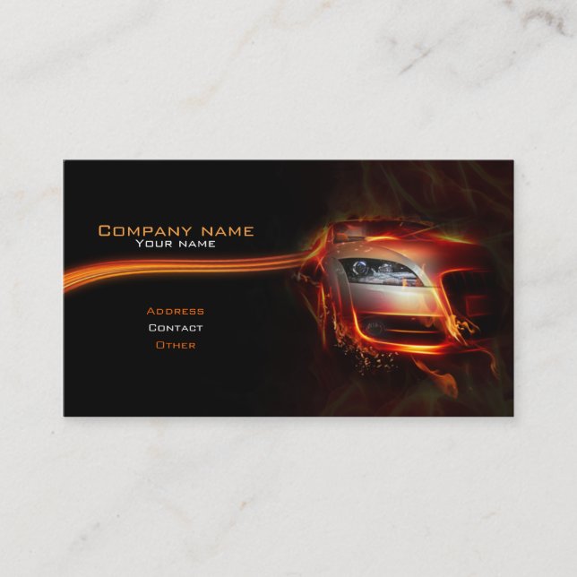 Stylish automotive business card (Front)