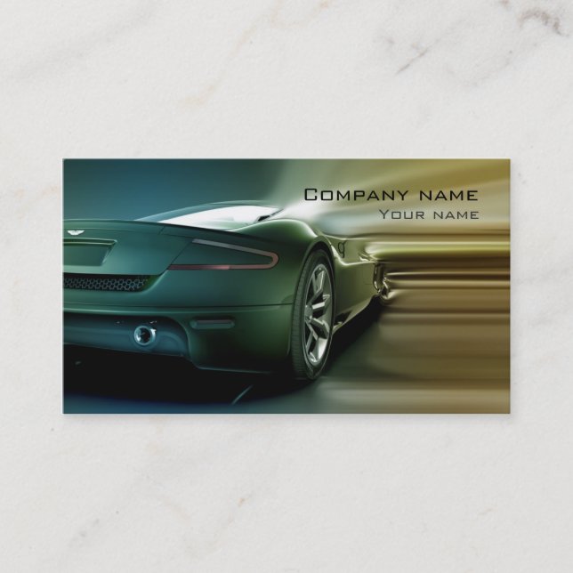 Stylish automotive business card (Front)