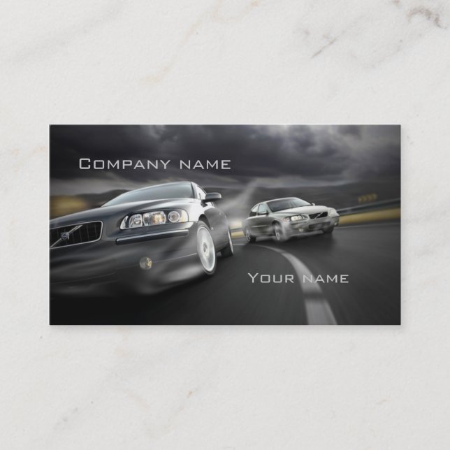 Stylish automotive business card (Front)