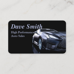 Stylish automotive business card
