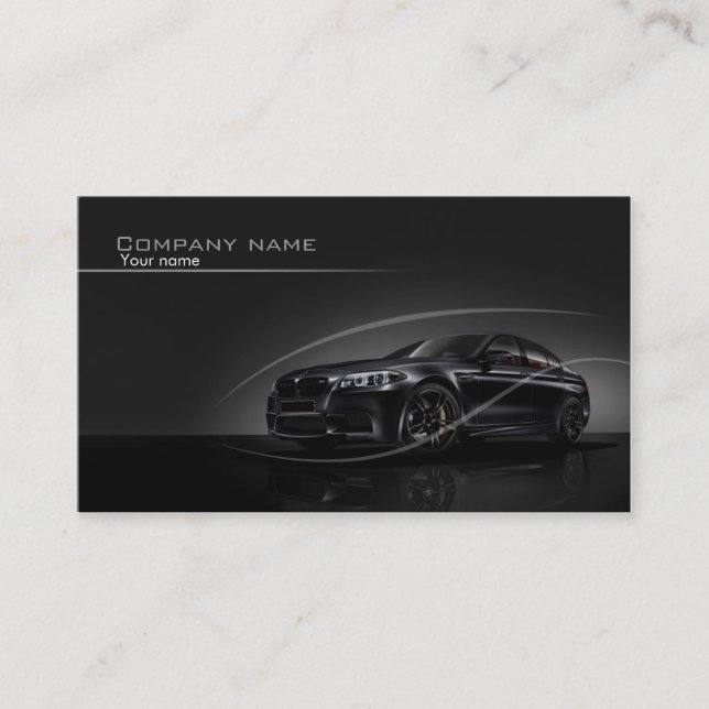Stylish automotive business card (Front)