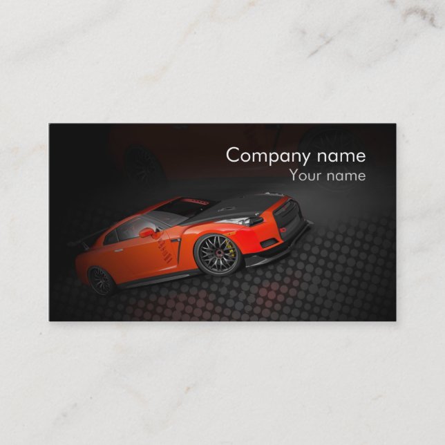 Stylish automotive business card (Front)
