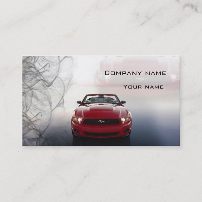 Stylish automotive business card (Front)