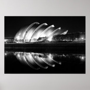 Stylish B&W Photo of the Clyde Auditorium Poster