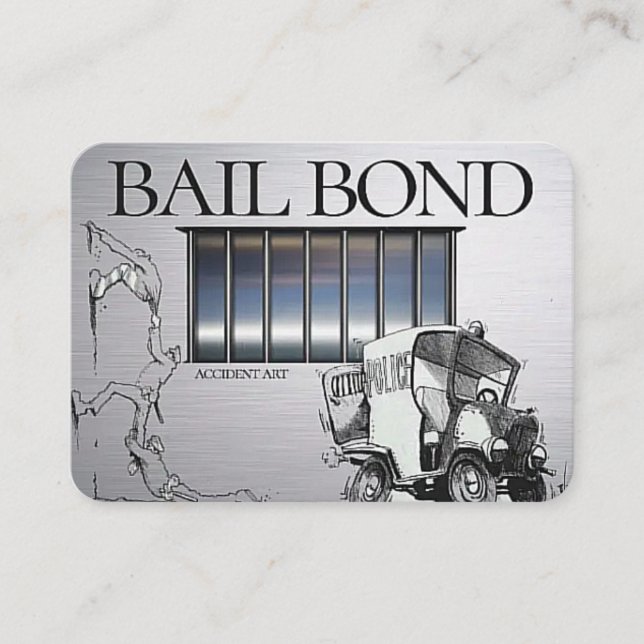 Stylish Bail bond Business Card (Front)