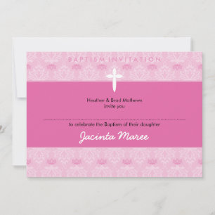 STYLISH BAPTISM INVITES :: pretty 2aL