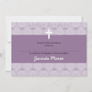 STYLISH BAPTISM INVITES :: pretty 5aL