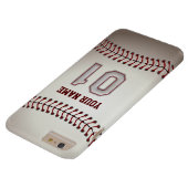 Stylish Baseball Number 1 Custom Name - Unique Case-Mate iPhone Case (Bottom)