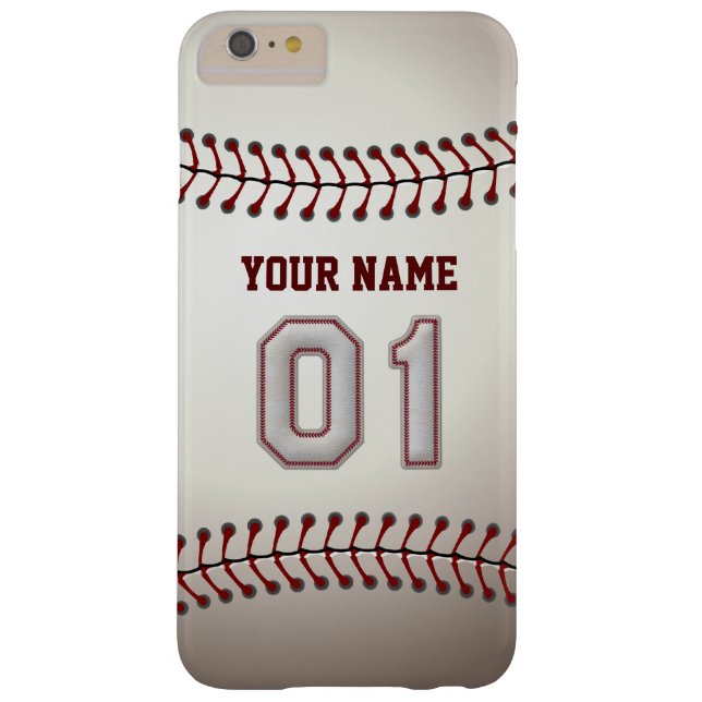 Stylish Baseball Number 1 Custom Name - Unique Case-Mate iPhone Case (Back)