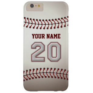Stylish Baseball Number 20 Custom Name - Unique Barely There iPhone 6 Plus Case