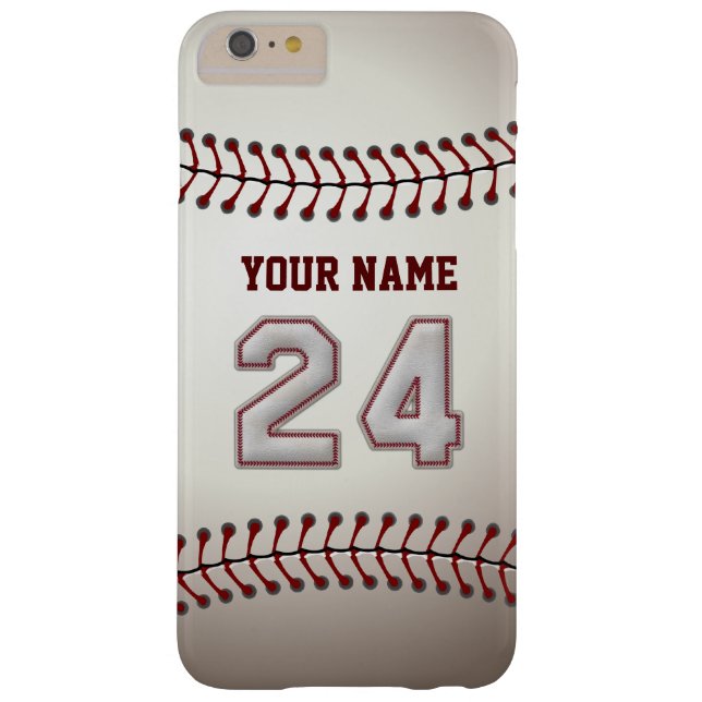 Stylish Baseball Number 24 Custom Name - Unique Case-Mate iPhone Case (Back)