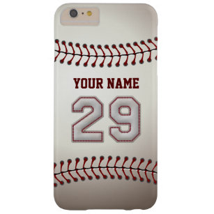Stylish Baseball Number 29 Custom Name - Unique Barely There iPhone 6 Plus Case