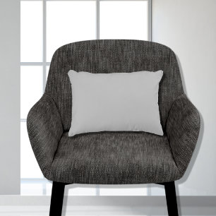 Stylish Basic Grey Solid Colour 11x16 Accent Pillow