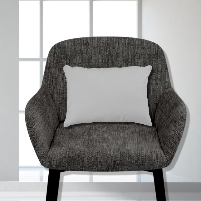 Stylish Basic Grey Solid Colour 11x16 Accent Pillow (Creator Uploaded)