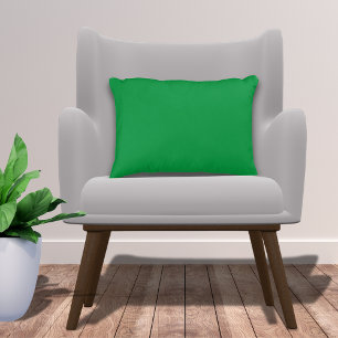 Stylish Basic Kelly Green Solid Colour Accent Pillow