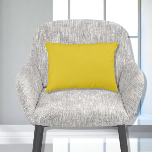 Stylish Basic Mustard Yellow Solid Colour Accent Pillow