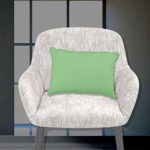 Stylish Basic Sage Green Solid Colour 11x16 Accent Pillow