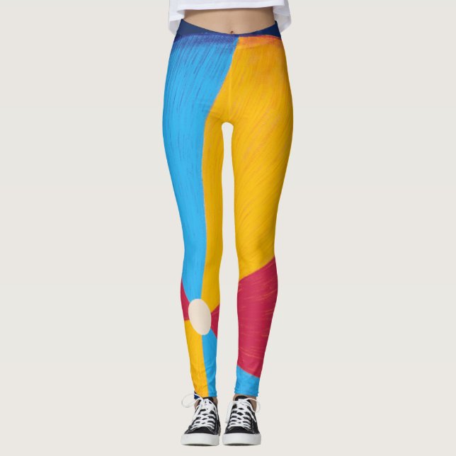 Stylish Beach Ball Leggings (Front)