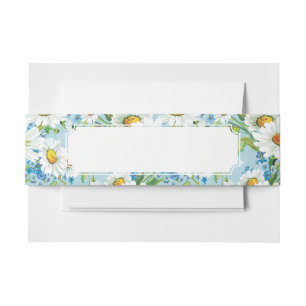 Stylish beautiful bright floral pattern 2 invitation belly band