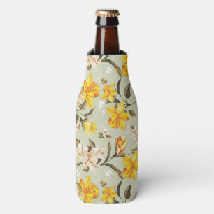 Stylish beautiful bright floral pattern bottle cooler