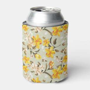 Stylish beautiful bright floral pattern can cooler