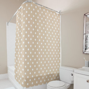 Stylish Beige and White Polka Dots