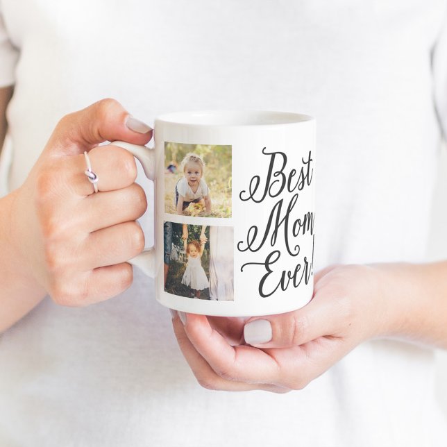 Stylish Best Mom Ever Photo Collage Mug (Creator Uploaded)