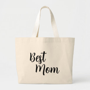 "Stylish Best Mom Large Tote Bag   Trendy 