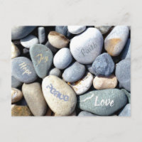 Stylish Biblical Values Colourful Pebble Stones