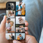 Stylish Black 7 Photo Collage iPhone 11 Pro Max Case<br><div class="desc">Customized iPhone case with multi photo collage and stylish black background. The photo template is set up ready for you to add your pictures, working clockwise from top right. The photo collage uses landscape and portrait formats to give you a variety of options to place your favourite pics in the...</div>