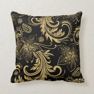 Stylish black and gold Pillow