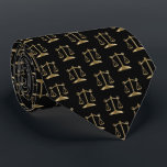 Stylish Black and Gold Scales - Lawyer Tie<br><div class="desc">Men's Ties for a Lawyer, Judge, Law Student, etc... Made with high resolution vector and/or digital graphics for a professional print. NOTE: (THIS IS A PRINT. All zazzle product designs are "prints" unless otherwise stated under "About This Product" area) The design will be printed EXACTLY like you see it on...</div>