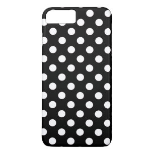 Stylish Black and White Big Polka Dots Pattern Case-Mate iPhone Case