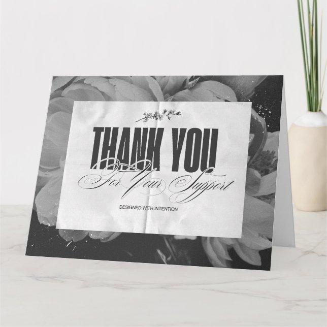 Stylish black and white card (Front)