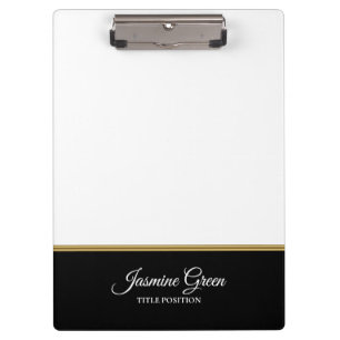 Stylish Black And White Clipboard
