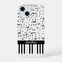Stylish black and white piano keys