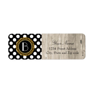 Stylish Black and White Polka Dots Pattern