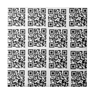 Stylish Black and White QR Code Trivet