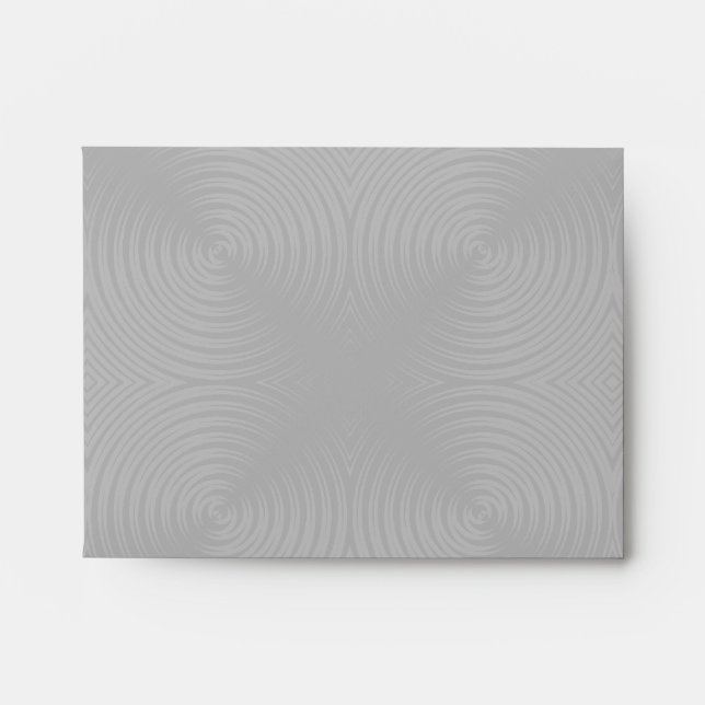 Stylish, black circles design. Custom Envelope (Front)
