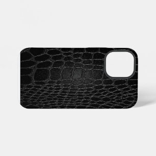 Stylish Black Crocodile iPhone 12 Mini Case