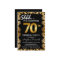 Stylish Black & Gold 70th Surprise Birthday Party