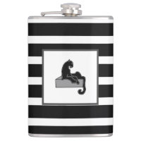Stylish Black Panther Cat White Modern