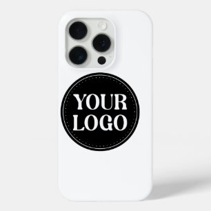 Stylish Black QR Code Design Elegant Brand iPhone 15 Pro Case