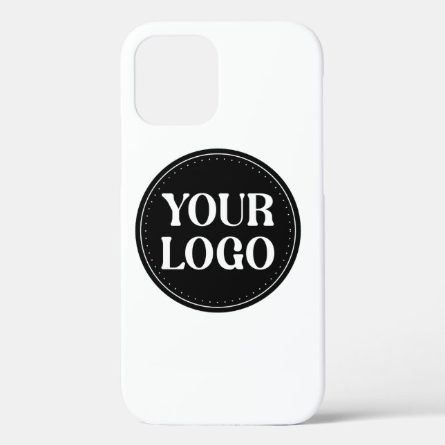 Stylish Black QR Code Design | Elegant Brand Case-Mate iPhone Case (Back)