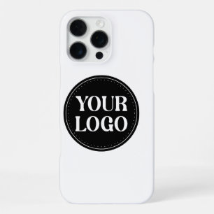 Stylish Black QR Code Design   Elegant Brand iPhone 16 Pro Max Case