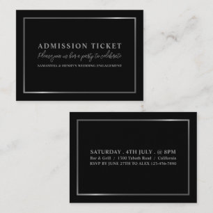 Stylish Black & Silver, Admission Ticket