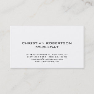 Stylish Black White Professional Business Card