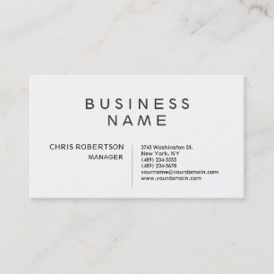 Stylish Black & White Standard Business Card