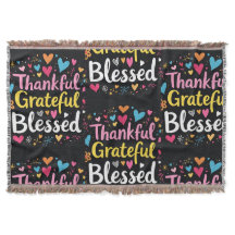 Stylish Blessed, Grateful Thankful Thanksgiving